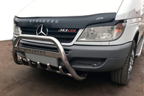 Mercedes Sprinter W901/902/903/904/905 1995–2006 гг. Кенгурятник WT004 (нержавейка) фото 4
