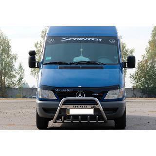 Кенгурятник WT004 (нержавейка) Mercedes Sprinter W901/902/903/904/905 1995-2006 гг. фото 1