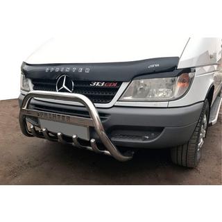 Кенгурятник WT004 (нержавейка) Mercedes Sprinter W901/902/903/904/905 1995-2006 гг. фото 4