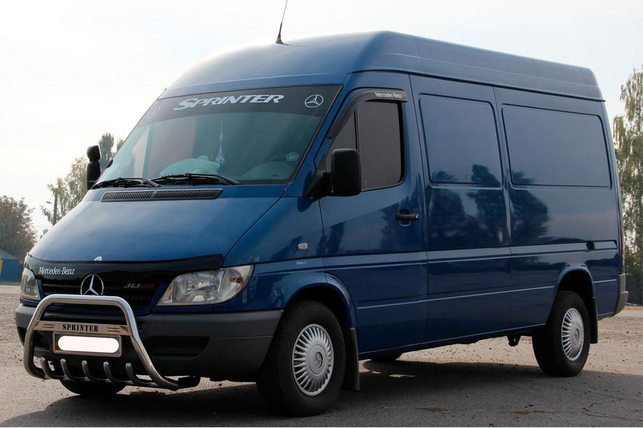 Mercedes Sprinter W901/902/903/904/905 1995–2006 гг. Кенгурятник WT004 (нержавейка) 2000-2006 Фото 2