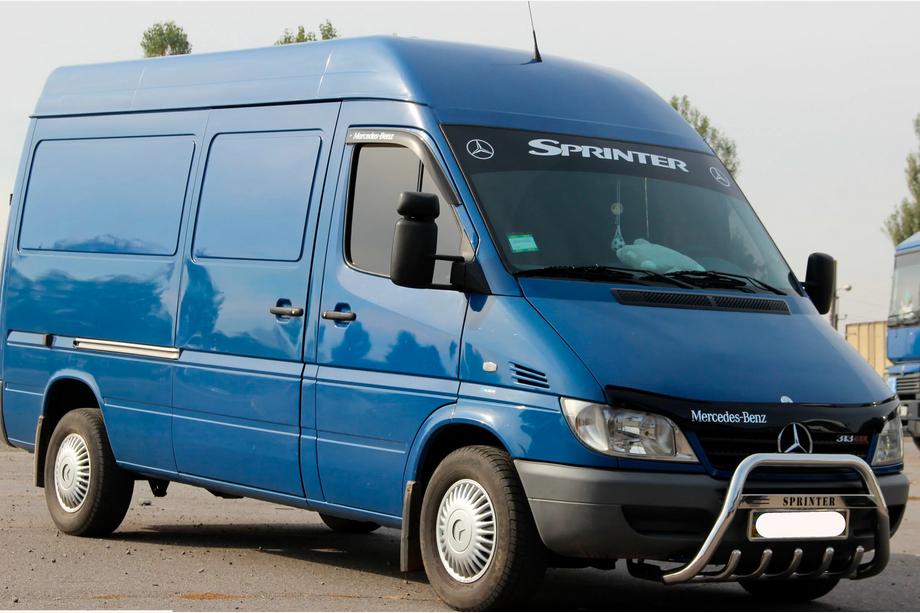 Mercedes Sprinter W901/902/903/904/905 1995–2006 гг. Кенгурятник WT004 (нержавейка) 2000-2006 Фото 4