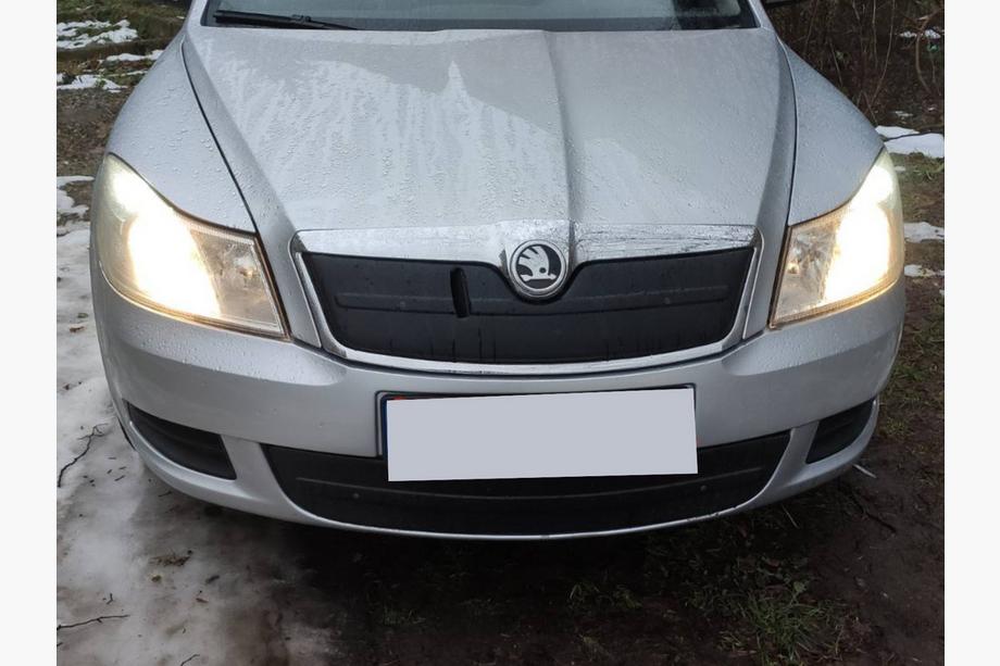 Skoda Octavia II A5 2010-2013 гг. Зимняя накладка на решетку (нижняя) Фото 2