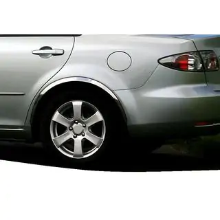 Накладки на арки (4 шт, нержавейка) Mazda 6 2003-2008 гг. фото 1