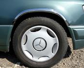 Mercedes E-сlass W124 1984–1997 гг. Накладки на арки 1989-1995 (4 шт, нержавейка) фото 2