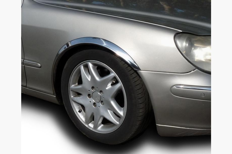 Mercedes S-class W220 1998-2005 гг. Накладки на арки (4 шт, нержавейка) Фото 2