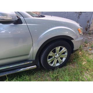 Mitsubishi Outlander 2008-2013 гг. Накладки на арки (4 шт, черные)