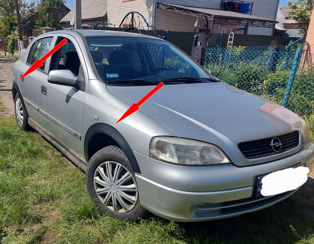 Накладки на арки (SD/HB) (4 шт, чорні) для Opel Astra G classic 1998-2012 рр - фото 3