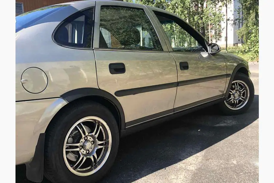 Opel Vectra B 1995-2002 гг. Расширители арок (4 шт, черные) Пластик ABS