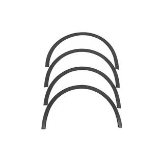 Накладки на арки (4 шт, черные) Volkswagen Touran 2010-2015 гг. фото 2