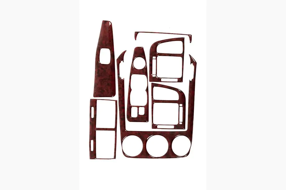 Kia Cerato 1 2004-2009 гг. Накладки на панель приборов 2004-2006 (HB) Алюминий Image