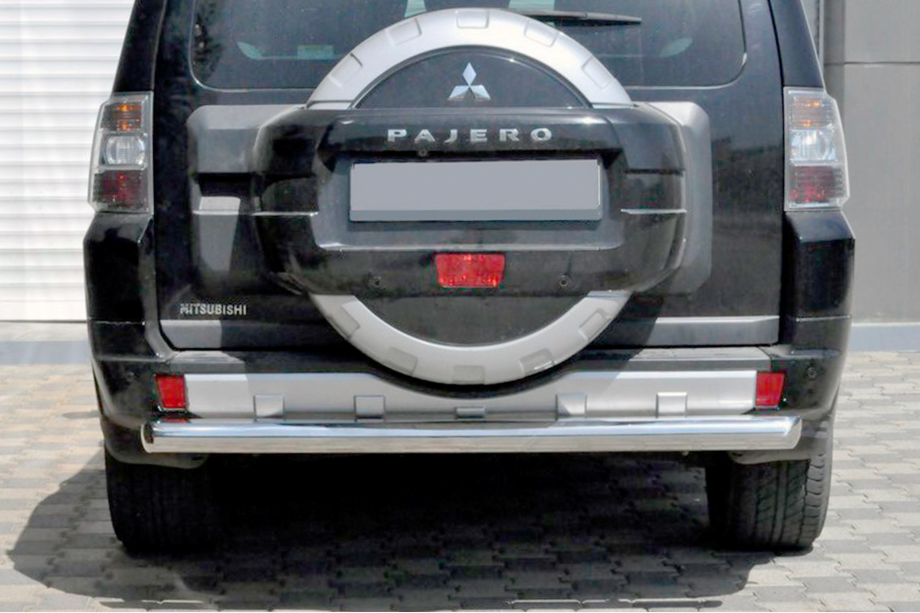 Mitsubishi Pajero Wagon III 1999-2006 гг. Задняя дуга AK002 (нерж. сталь) Image