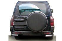 Mitsubishi Pajero Wagon III 1999-2006 гг. Задняя дуга AK003 (нерж. сталь) фото 1
