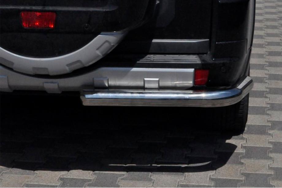 Mitsubishi Pajero Wagon III 1999-2006 гг. Задняя дуга AK003 (нерж. сталь) Фото 2