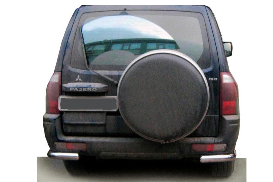 Mitsubishi Pajero Wagon III 1999-2006 гг. Задняя дуга AK003 (нерж. сталь) Image