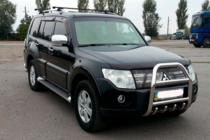 Mitsubishi Pajero Wagon III 1999-2006 гг. Кенгурятник QT007 (нержавейка) фото 3