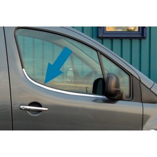 Окантовка окон из нержавеющей стали Citroen Berlingo 2008-2018 гг. фото 1