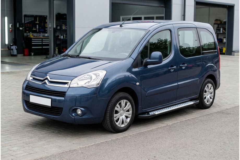 Citroen Berlingo 2008-2018 гг. Боковые Подножки Allmond Grey (2 шт., Алюминий) Image