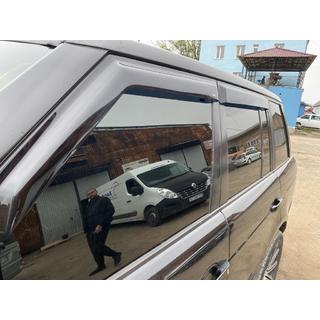 Ветровики на окна (4 шт, Niken) Range Rover III L322 2002-2012 гг. фото 3