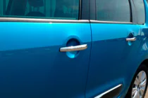 Citroen C-3 Picasso 2010-2017 гг. Хромированные Накладки на Ручки (4 шт., Нержавейка) Carmos - Турецкая Нержавеющая Сталь фото 4