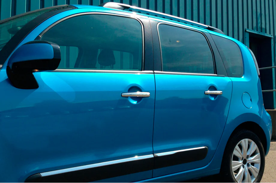 Citroen C-3 Picasso 2010-2017 гг. Хромированные Накладки на Ручки (4 шт., Нержавейка) Carmos - Турецкая Нержавеющая Сталь Image
