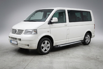 Volkswagen T5 Multivan 2003–2010 гг. Боковые пороги X5-тип (2 шт., алюминий) фото 1