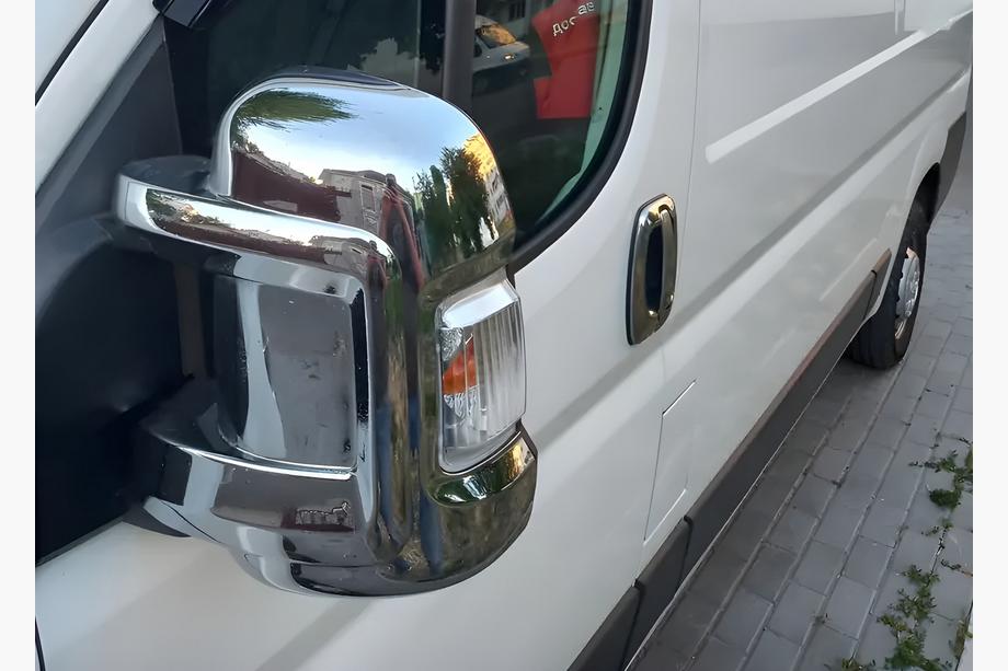 Citroen Jumper 2007-2025 гг. Накладки на Зеркала (2 шт, Пластик) Image