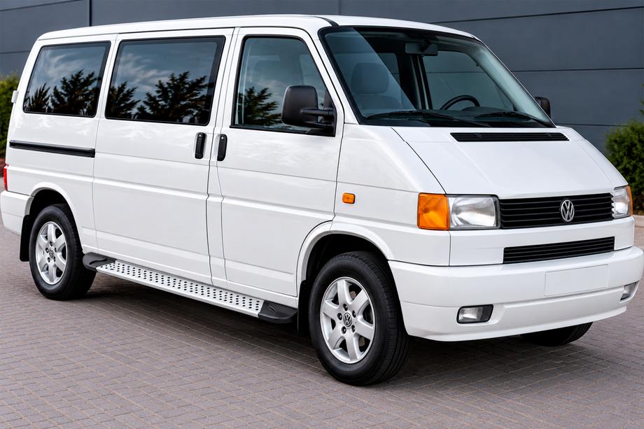 Volkswagen T4 Transporter 1990-2003 гг. Боковые Подножки Allmond Grey (2 шт., Алюминий) Фото 1