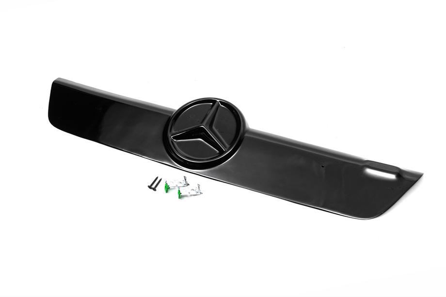 Mercedes Sprinter W901/902/903/904/905 1995–2006 гг. Зимняя накладка на решетку радиатора 2000-2002, Матовый Фото 11