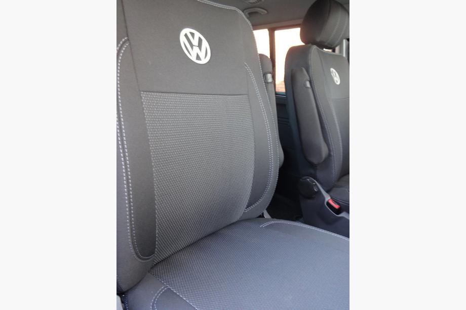 Volkswagen T5 Caravelle 2004-2010 гг. Авточехлы (Эко-кожа и Ткань, Premium) Полный салон Фото 11