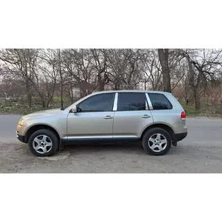 Хромированные Накладки на Стойки Дверей (6 шт, Нержавейка)