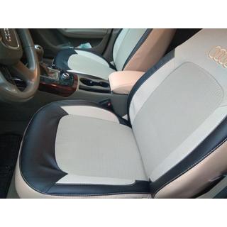 Авточехлы (Экокожа↗Ткань, Premium) Audi A4 B8 2007-2015 гг. фото 3