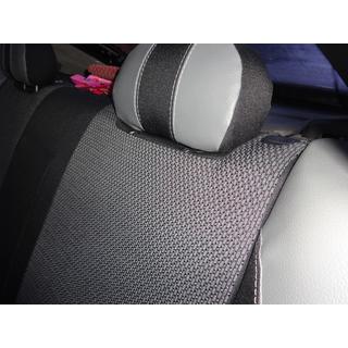 Авточехлы (Экокожа↗Ткань, Premium) Mazda 626 1979-2002 гг. фото 4