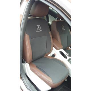 Авточехлы (Экокожа↗Ткань, Premium) Mercedes A-сlass W176 2012-2018 гг. фото 2