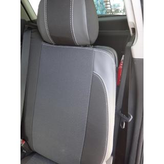 Авточехлы (Экокожа↗Ткань, Premium) Opel Zafira B 2005-2011 гг. фото 2