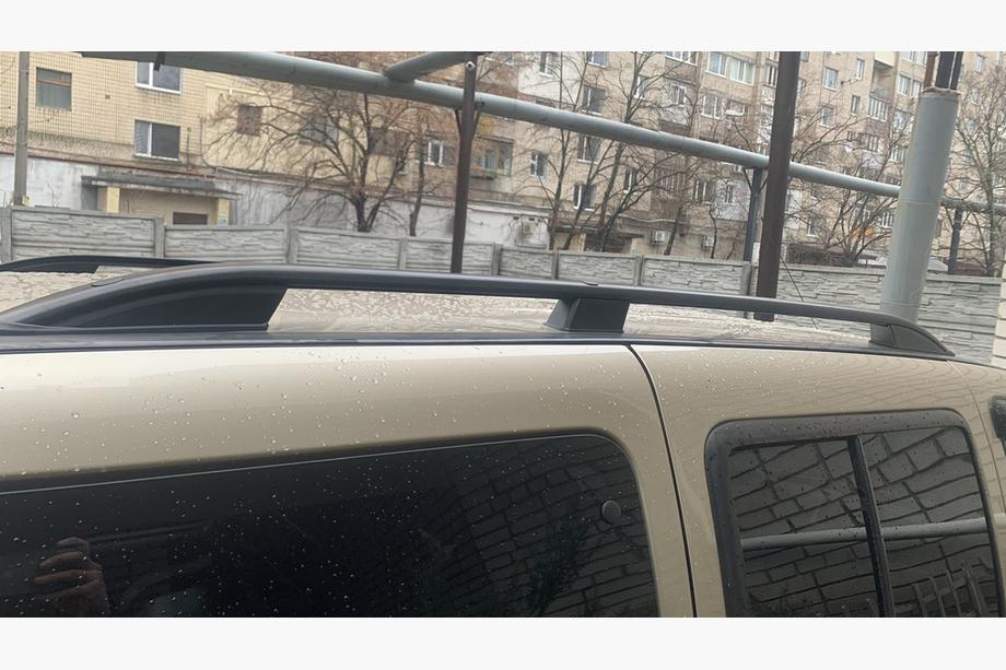 Fiat Doblo I 2005-2010 гг. Рейлинги Skyport (черные) Макси база Фото 4