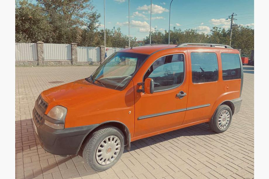 Fiat Doblo I 2005-2010 гг. Рейлинги Skyport (черные) Макси база Фото 8