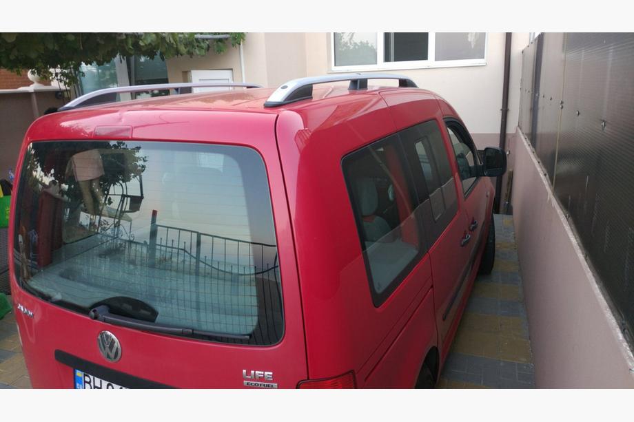 Volkswagen Caddy 2004-2010 гг. Рейлинги Skyport GREY Макси база Фото 11