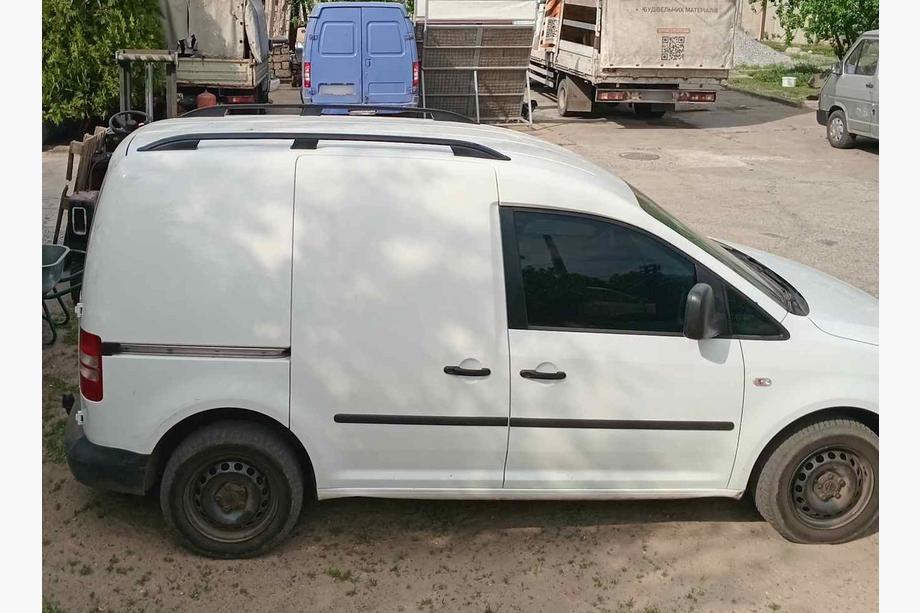 Volkswagen Caddy 2010-2015 гг. Рейлинги Skyport BLACK Фото 6