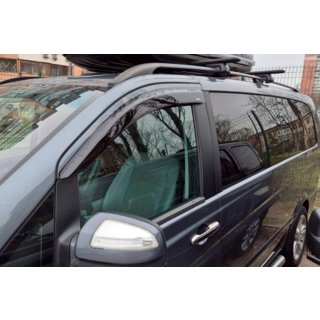 Ветровики на окна (2 шт, HIC) Mercedes Vito W639 2004-2014 гг. фото 3