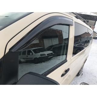 Ветровики на окна (2 шт, DDU) Mercedes Vito W639 2004-2014 гг. фото 2