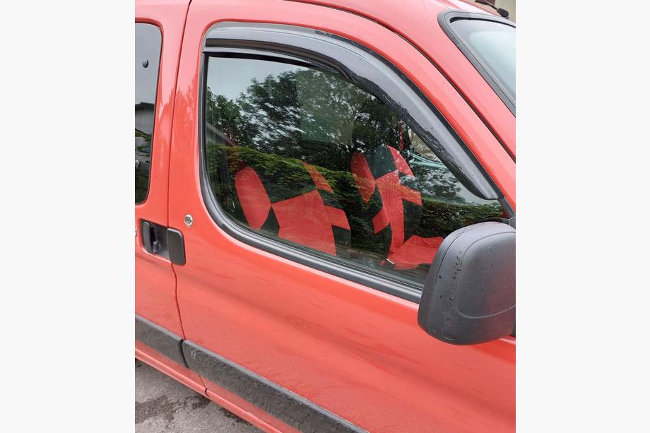 Renault Kangoo 1998-2008 гг. Ветровики на окна 8 см (2 шт, DDU) Image