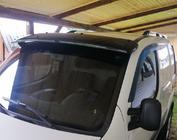 Fiat Doblo I 2001-2005 гг. Козырек на лобовое стекло (черный глянец, 5мм) фото 12
