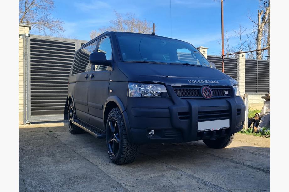 Volkswagen T5 Transporter 2003-2010 гг. Передняя губа (под покраску) Фото 2