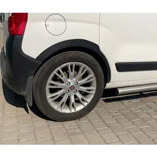 Расширители арок (4 шт, черные) Fiat Fiorino/Qubo 2008-2024 гг. фото 4