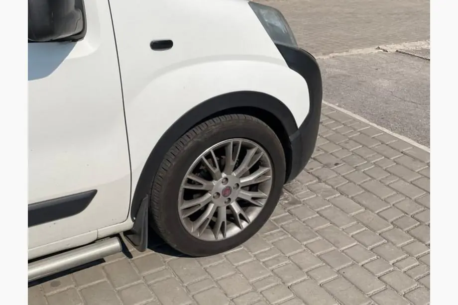 Fiat Fiorino/Qubo 2008-2024 гг. Расширители арок (4 шт, черные) 1 Боковая Дверь, ABS-Пластик Фото 3