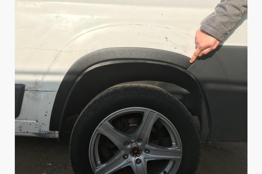 Citroen Jumper 2007-2025 гг. Расширители арок (4 шт, черные) Металлические Фото 3