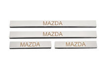 Mazda 6 2008-2012 гг. Накладки на пороги Carmos (4 шт, нержавейка) V-3 фото 1