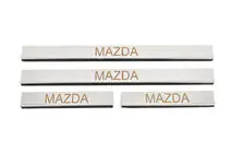 Mazda 6 2008-2012 гг. Накладки на пороги Carmos (4 шт, нержавейка) V-3 фото 1