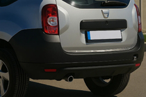 Dacia Duster 2008-2018 гг. Накладка на багажник нержавейка OmsaLine - Итальянская Нержавейка фото 1