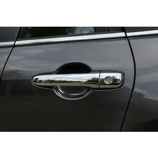 Хромированные накладки на ручки V2 (4 шт, нержавейка) Mazda CX-7 2006-2012 гг. фото 3